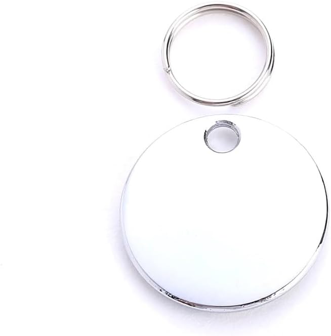 Personalized Dog/Cat Cute Paw Pet ID Tag with Unique Laser Engraving Name and Phone Number for Pet Collar or Key Chain (White)