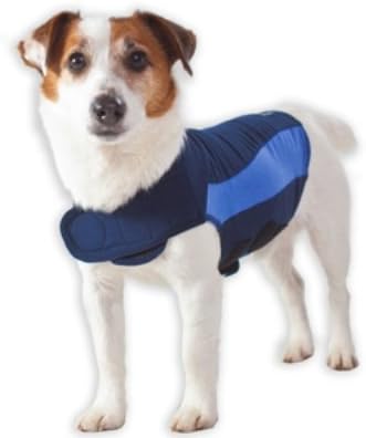 ThunderShirt for Dogs, Medium, Blue Polo - Dog Anxiety Relief Calming Vest