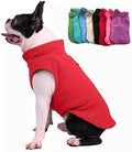 JACKO & CO - Fleece Vest Dog Sweater with Leash Ring - Soft, Warm & Lightweight Pullover Coat for Small & Medium Dogs, Puppies & Cats - Cozy Fall/Winter/Spring Pet Jacket (Red, X-Small 2-4lbs)