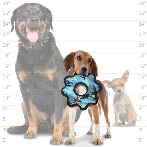 TUFFY - World's Tuffest Soft Dog Toy - Barnyard Duck - Squeakers - Multiple Layers. Made Durable, Strong & Tough. Interactive Play (Tug, Toss & Fetch). Machine Washable & Floats. (Combo Pack #2)