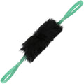 HOWGO Dog Rope Toy - Double Handle Dog Bungee Chaser Toy 100% Sheepskin,Sheep Smell Tug Toy for All Breeds(Mint Green, Large)