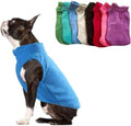 JACKO & CO - Fleece Vest Dog Sweater with Leash Ring - Soft, Warm & Lightweight Pullover Coat for Small & Medium Dogs, Puppies & Cats - Cozy Fall/Winter/Spring Pet Jacket (Blue, Medium 6-10lbs)