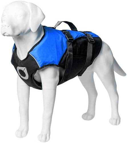 Stunt Puppy Float Doggy Life Jacket, Ergonomic Dog Life Vest for Swimming, Patented Design for Secure Fit, X-Large, Blue