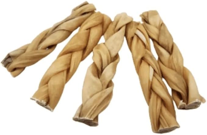 Pets Plus Premium Dog Treats – 3-Pack Braided Cheek Collagen Sticks for Dogs – Long-Lasting, Natural, High Protein Chew – Rawhide Alternative for Medium & Large Dogs