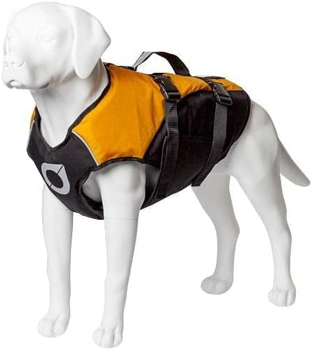 Stunt Puppy Float Doggy Life Jacket, Ergonomic Dog Life Vest for Swimming, Patented Design for Secure Fit, XX-Small, Mango