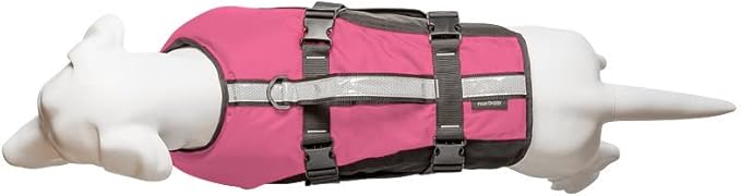 Stunt Puppy Float Doggy Life Jacket, Ergonomic Dog Life Vest for Swimming, Patented Design for Secure Fit, X-Small, Pink