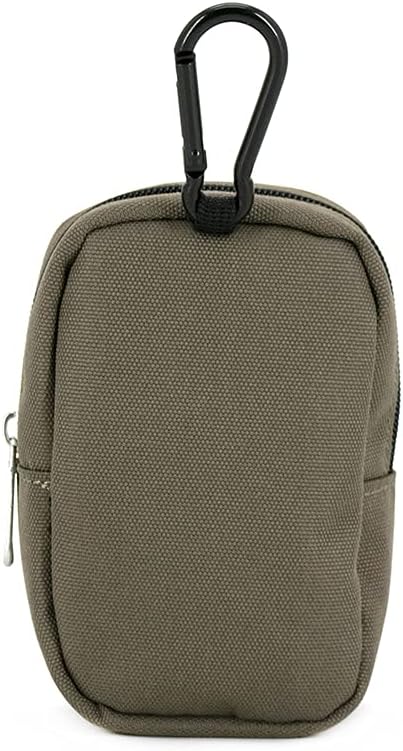 COOWONE Dog Treat Pouch for Training, Portable Dog Walking Bag Built in Poop Dispenser, Pocket Sized Pet Pouches, Doggie Puppy Snack Rewards Bag,Treat Carrier Holder with Clip (Army Green)