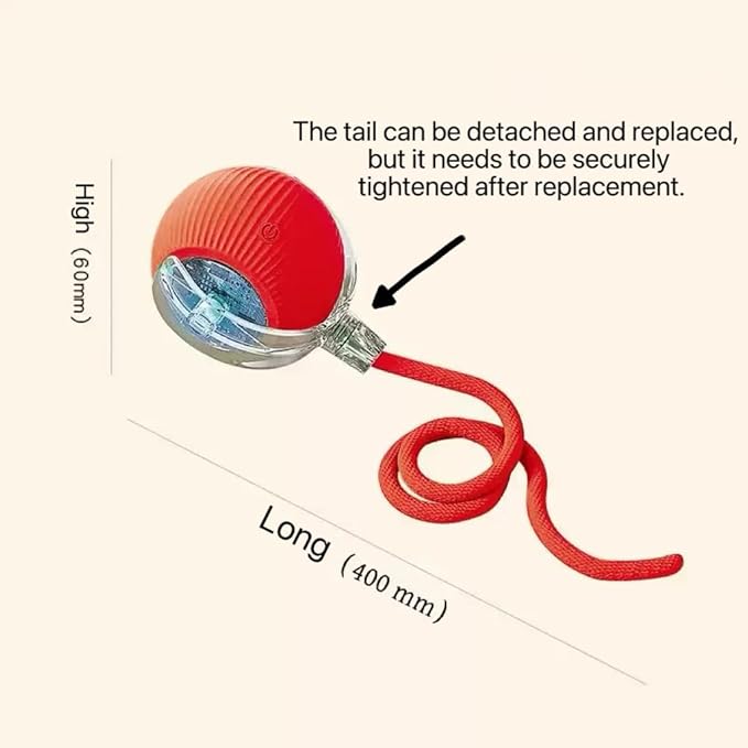 2025 New Electric Dog Ball Toy,Electric Ball Dog Toy for Cat,360° Smart Automatic Interactive Rolling Dog Ball, Smart Interactive Pet Toy Ball,Automatic Dog Toy,Interactive Dog Toys,Gift for Kids