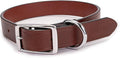 King Buck Leather Dog Collar with D Ring, Leather, Meduim