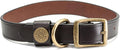 King Buck Premium Leather D Ring Dog Collar, Leather, L/XL