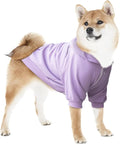 Extra Large Dog Clothes Hoodies Zip Up Sweaters for Big Dogs Labrador Golden Retriever Puppy Purple 2XL