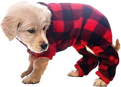 SCENEREAL Dog Pajamas for Small to Large Dogs Soft Pet Sweater Clothes Warm Puppy Onesie Outfits for Doggie Winter Christmas - Dog Jammies Pjs