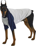 Dog Shirt for Small and Large Dogs Raglan Cotton T-Shirts Soft Breathable Dog Shirts pet Clothes Gray Series (5X-Large, Gray/Navy)
