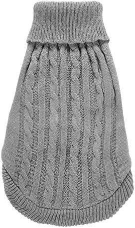 Dog Sweater - Warm Winter Classic Turtleneck Pet Clothes Coat for Puppies, Cats - Cute Christmas Sweaters for Girls Boys, XL