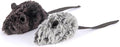 P.L.A.Y. Cute Plush Cat Toys - Feline Frenzy Animal Critter Themed Catnip Filled Toy, Great for Adult Cats and Kittens - Machine Washable, Recycled Materials, Crinkles (Catch a Meowse, Set of 2)