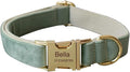Dog Collar Custom Personalized Engraved Name and Phone Number for Puppy Small Medium Large Pets (L, Fruit Green)