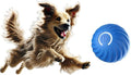 Interactive Dog Ball, Blue 2.2 Inch Electric Dog Toy for Small/Medium Dogs, Automatic Moving Electric Rolling Dog Toy, Ideal Gift for Dog Owners Seeking Interactive Rolling Ball