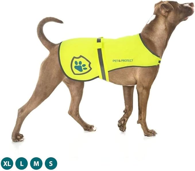Reflective Dog Coat for Safety – Ideal Dog Vest for High-Visibility When Walking, Jogging or Training – Sizes to Fit Small, Medium, Large Breeds 16-130 lbs (Small)