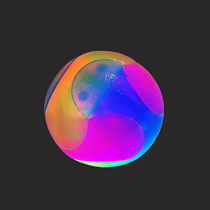 FineInno 2Pcs Light Up Dog Balls,LED Dog Ball,Glow in The Dark Dog Ball,Flashing Elastic Pet Toys for Puppy, Cats, Dogs