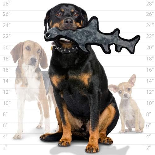 TUFFY - World's Tuffest Soft Dog Toy - Ocean Alligator-Squeakers - Multiple Layers. Made Durable, Strong & Tough. Interactive Play (Tug, Toss & Fetch). Machine Washable & Floats. (Combo Pack)