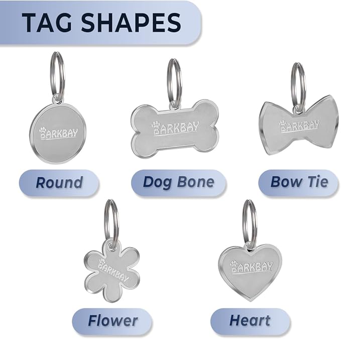 Dog Tags Personalized for Pets,Dog Name Tags QR Code,No Subscription Fees,Modifiable Pet Online Profile,Stainless Steel,No App Required,for Dogs and Cats Small,Medium,Large(Bow Tie,Regular)