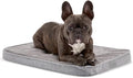 Diggs Snooz Memory Foam Dog Bed - Ideally Sized Revol Dog Crate Pad - Premium Orthopedic Pet Bed for Crate or Home - Grey, Small