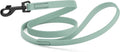 Dogline Biothane Waterproof Dog Leash Strong Coated Nylon Webbing with Black Hardware Odor-Proof Easy to Clean High Performance for Small or Large Dogs Made in USA 4 or 6 ft Lead, Sage Green
