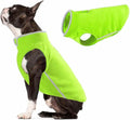 JACKO & CO - Fleece Vest Dog Sweater with Leash Ring - Soft, Warm & Lightweight Pullover Coat for Small & Medium Dogs, Puppies & Cats - Cozy Fall/Winter/Spring Pet Jacket (Lime Green, Small 4-6lbs)