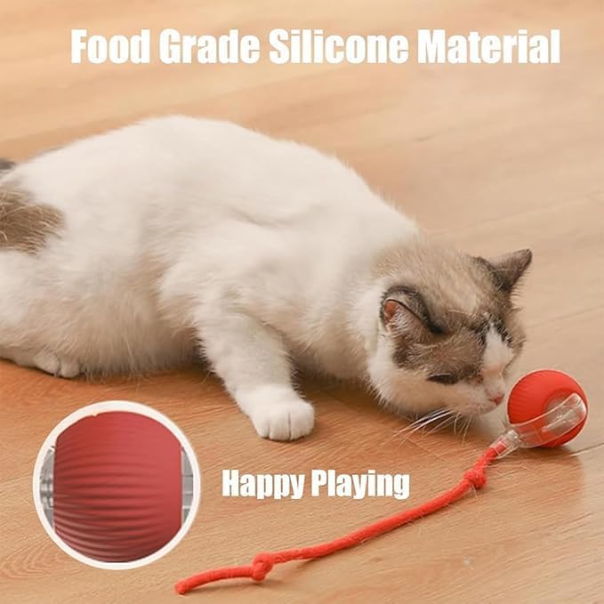 2025 New Electric Dog Ball Toy,Electric Ball Dog Toy for Cat,360° Smart Automatic Interactive Rolling Dog Ball, Smart Interactive Pet Toy Ball,Automatic Dog Toy,Interactive Dog Toys,Gift for Kids