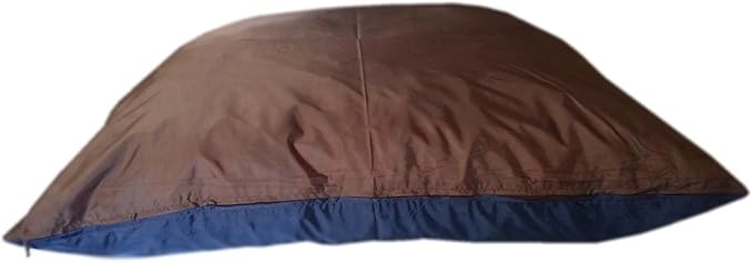 Premium Mixed Shredded Memory Foam Overfilled Orthopedic Pillow Pet Dog Bed with Inner Cover and Washable Durable Tough Oxford Fabric External Cover case (XL 48x30 inches, Standard Brown)