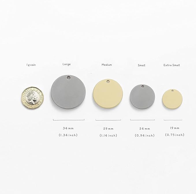 Cats Dogs ID Tags Personalized Lovely Symbols Pets Collar Name Accessories Custom Engraved Supplies for Extra Small Four Legged Child Necklace Chain Anti-Lost Metal Simple Shiny Brass Charm