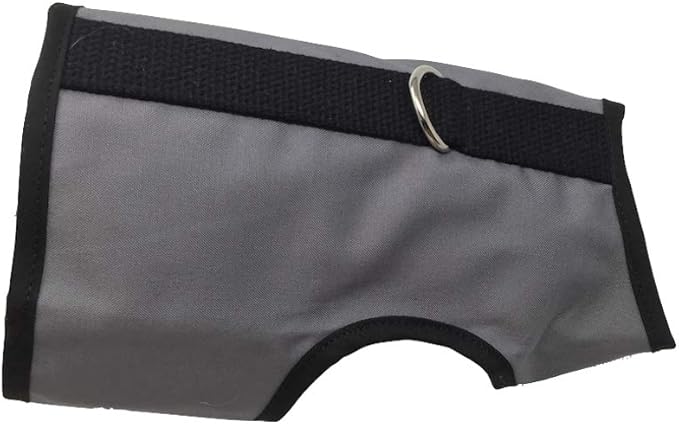 Kitty Holster Cat Harness – Secure Cat Harness for Walking, Soft Cotton Cat Accessories, Comfortable Fit, Strong Hook-and-Loop Closure, Made in USA – Gray, M/L