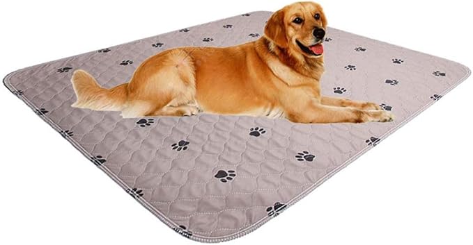 SincoPet Washable Dog Pee Pads with Puppy Grooming Gloves,Puppy Pads,Reusable Pet Training Pads,Large Dog Pee Pad,Waterproof Pet Pads for Dog Bed Mat,Super Absorbing Whelping Pads