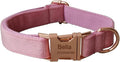 Dog Collar Custom Personalized Engraved Name and Phone Number for Puppy Small Medium Large Pets (S, Pink)