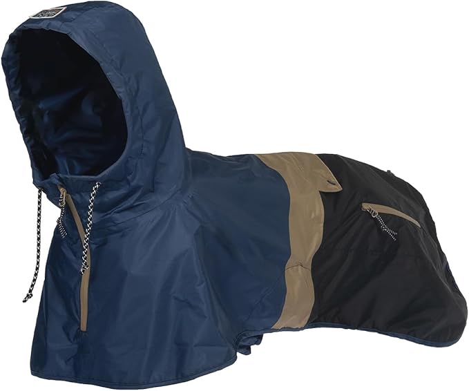 Dog Raincoat with Hood for Medium and Large Dogs - Heavy Rain Resistant Rain Coat for Dogs with 6000mmH2O Waterproof Rating | Lightweight and Adjustable Waterproof Dog Coat | 70 (XXL)