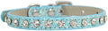 Cat Collar Rhinestone Bling Cute Cat Collars Accessories for Pet Collars Adjustable Ideal for Girl Cats Male Cats(Blue)
