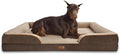 Bedsure XXL Orthopedic Dog Bed for Extra Large Dogs - Washable Giant Dog Cat Bed Waterproof, Comfort Dogs Couch Sofa with Washable Removable Cover, Pet Bed with Nonskid Bottom, Brown, 52"