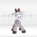 Soputry Plush Squeak Pet Toy, Interactive Stuffed Plush Chew Toy with Squeaky Sound for Small, Medium, Large Dogs - Cow