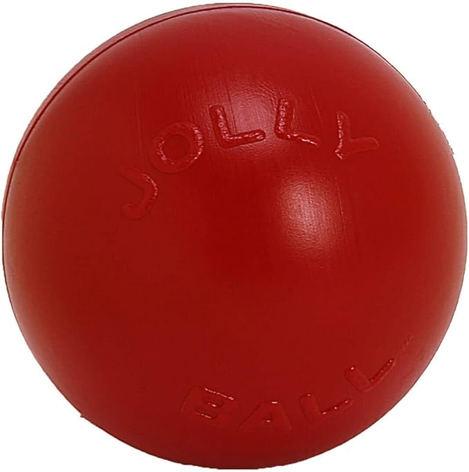 Jolly Pets Push-n-Play Ball Dog Toy, 4.5 Inches/Small, Blue (345 BL)
