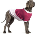 Extra Large Dog Sweaters Warm Clothes Pullover Sweatshirts for Labrador Rottweiler Great Dane, Dark Red Beige, 9X-Large