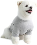 Dog Shirt for Small Dogs Plain T-Shirts Soft Breathable Dog Cotton Shirt pet Clothes (Medium, Gray)