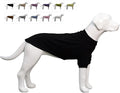 Lovelonglong Ribbed Dog T-Shirt Cotton Knitted Dog Sweaters for All Season Pet T-Shirts for Large Medium Small Dogs Black 3XL