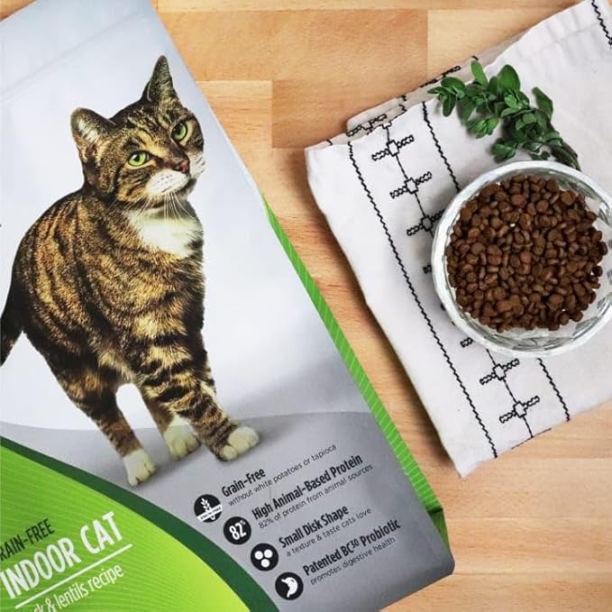 Nulo FreeStyle High Protein Indoor Cat Food, Duck & Cod Recipe - Natural Grain-Free Dry Indoor Cat Food with Omega Fatty Acids, & Probiotics, 4 lb