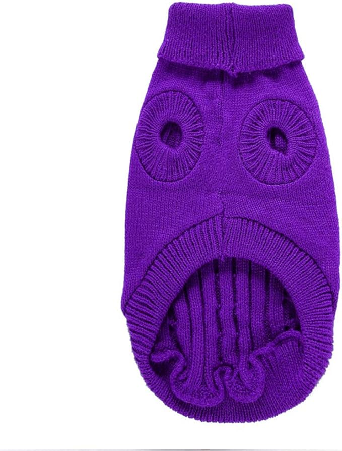 Dog Sweater for Small, Medium, Large Dogs - Warm Winter Turtleneck Pet Clothes for Cats and Puppies - Cute Classic Christmas Coat for Girls and Boys