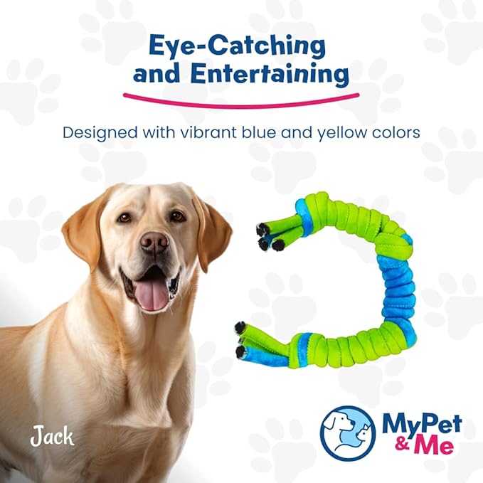 My Pet & Me – Durable Rope Dog Toy for Chewing, Tug of War, and Interactive Play – Perfect for Puppies and Active Dogs (21.6 Inch, 4-Knot Dog Rope Toy)