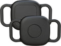 Waterproof Dog Collar Holder for Tile Mate 2024/ Mate 2022 Tracker, Anti Lost Soft Silicone Case for cat pet Necklace, Protective Cover Accessories for Tile Tracker Finder (Black/Black)