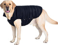 SPACE LION Dog Puffer Jacket, Down Winter Coat, Durable Outdoor Coat for Cold and Windy Conditions, Waterproof, Lightweight Jacket, Adjustable Fit for Small, Medium, Large Dogs(Onyx Black,28/4XL)