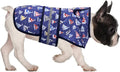 HDE Dog Raincoat Jacket Reflective Adjustable Hooded Pet Poncho Rain Coat with Leash Hole for Small to X-Large Dogs Nautical Boats - S