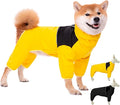 Dog Raincoat,Waterproof Windproof Rain Jacket,All-Weather Jacket,for Small Medium Large Extra Large Dogs (Yellow, Medium)