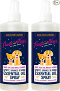 Rebel Green Pants & Wags Spritz, Sparkle & Shine Essential Oil Spray - Orange Blossom & Chamomile - Hypoallergenic - No Dyes or Perfumes - 8 oz - 2 Pack